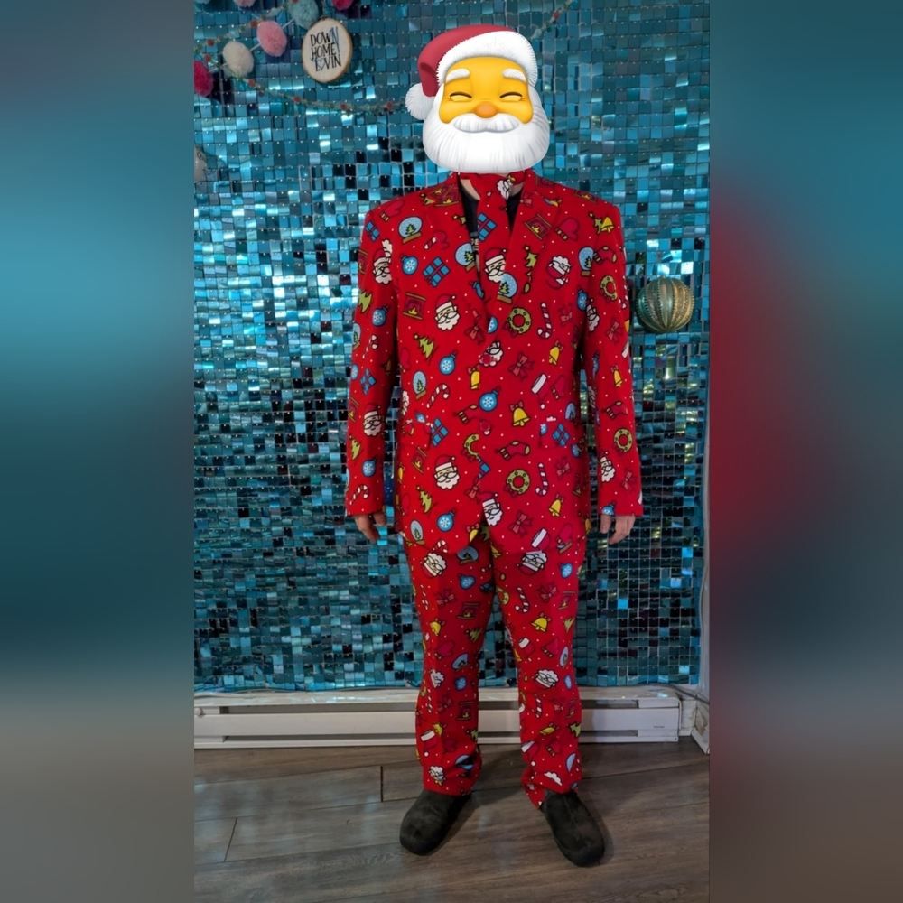 OppoSuits Red and Green Holiday Suit